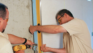 installing a basement wall finishing system in 