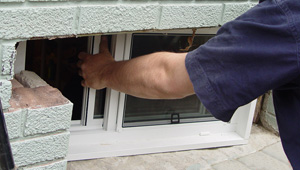Installing new windows in a  finished basement
