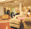 A drop ceiling system also provides maximum sound-dampening qualities in your basement -- which is the ideal way to maximize comfort where high volumes of foot traffic occur overhead.