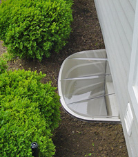 basement egress window well in 